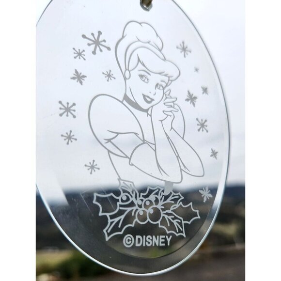 Disney Cinderella Glass Ornaments With Ribbon Hanger For Christmas or Window Dec - Picture 3 of 7